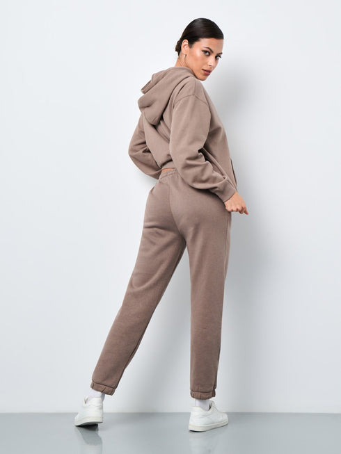 SINSAY WOMENS BASIC JOGGERS - BROWN